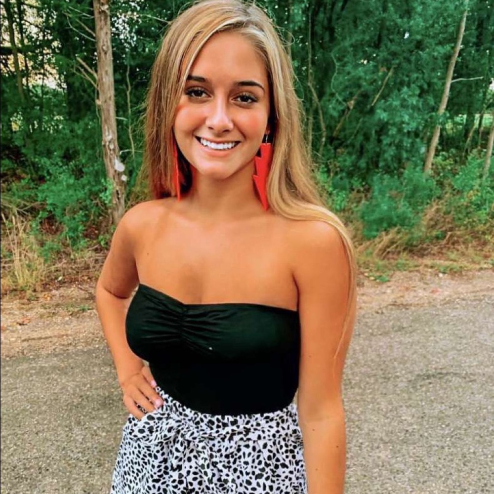 Black Strapless Bodysuit
